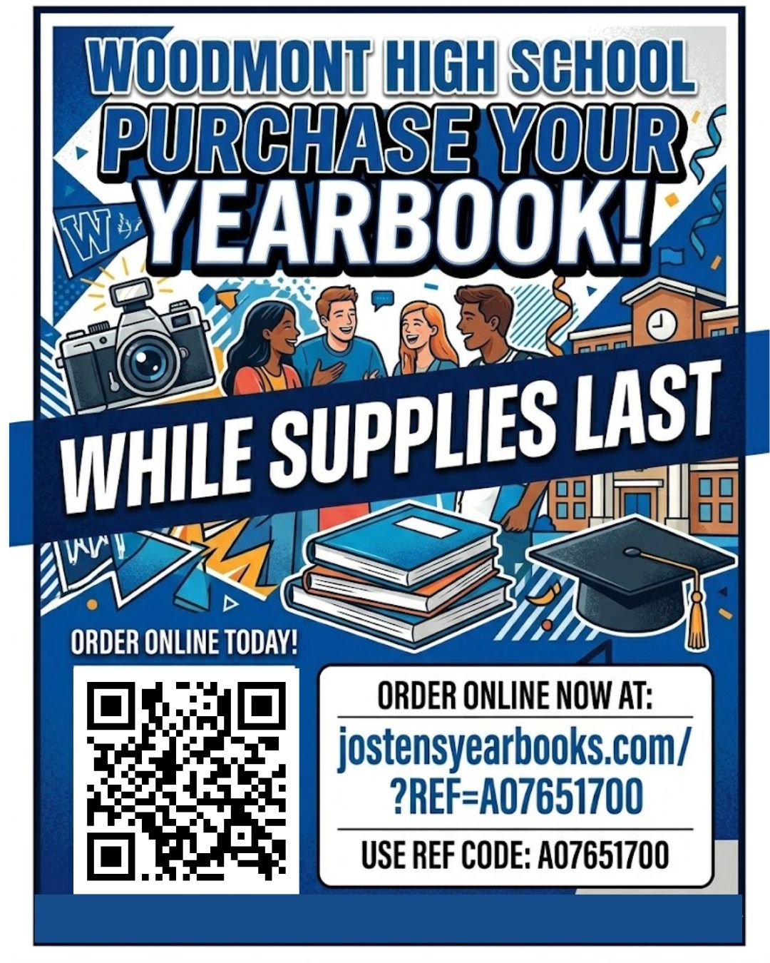 WHS Yearbook Purchase Flyer Spring 2026